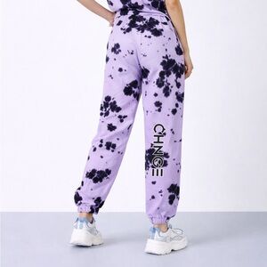 CHNGE | S | Cookies & Cream Tie-Dye Sweatpants Lilac/Black